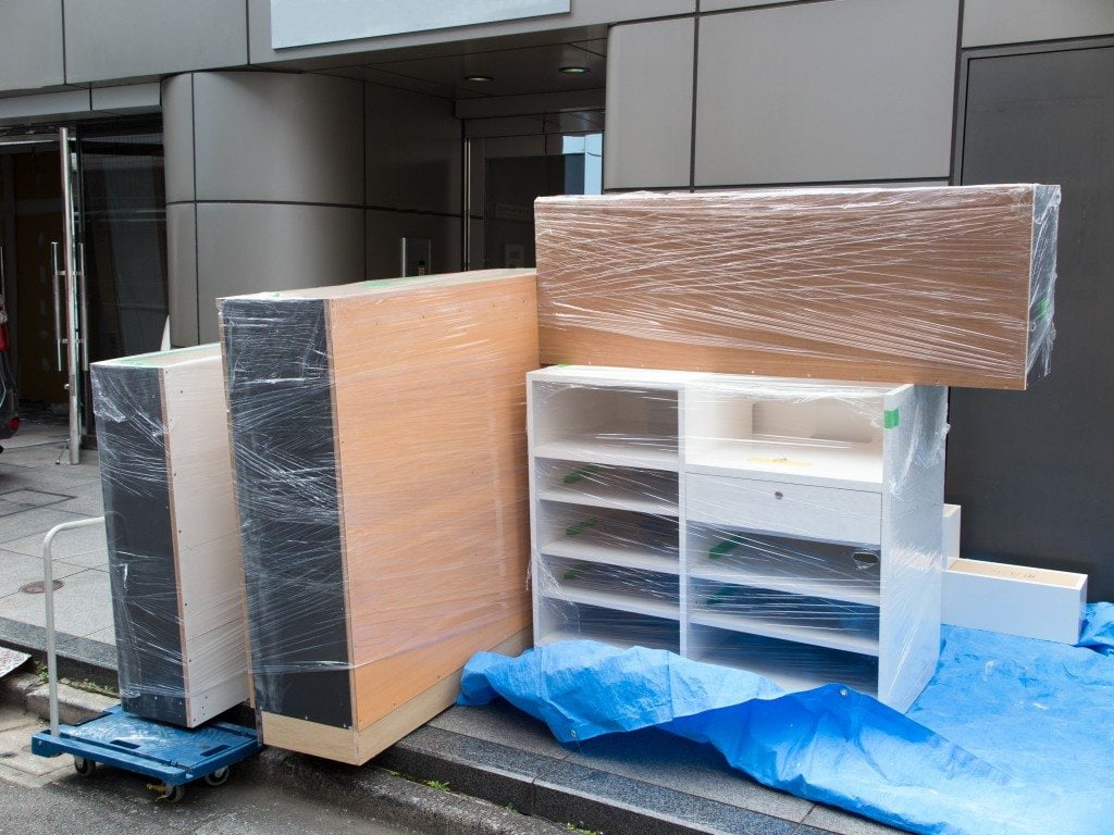 wrapped furniture