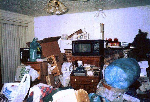 Hoarding living room