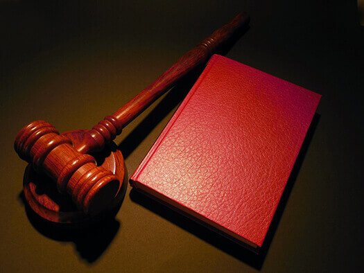 red book and a gavel