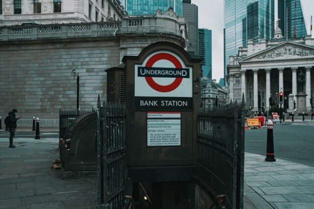 Bank Of England next to an underground