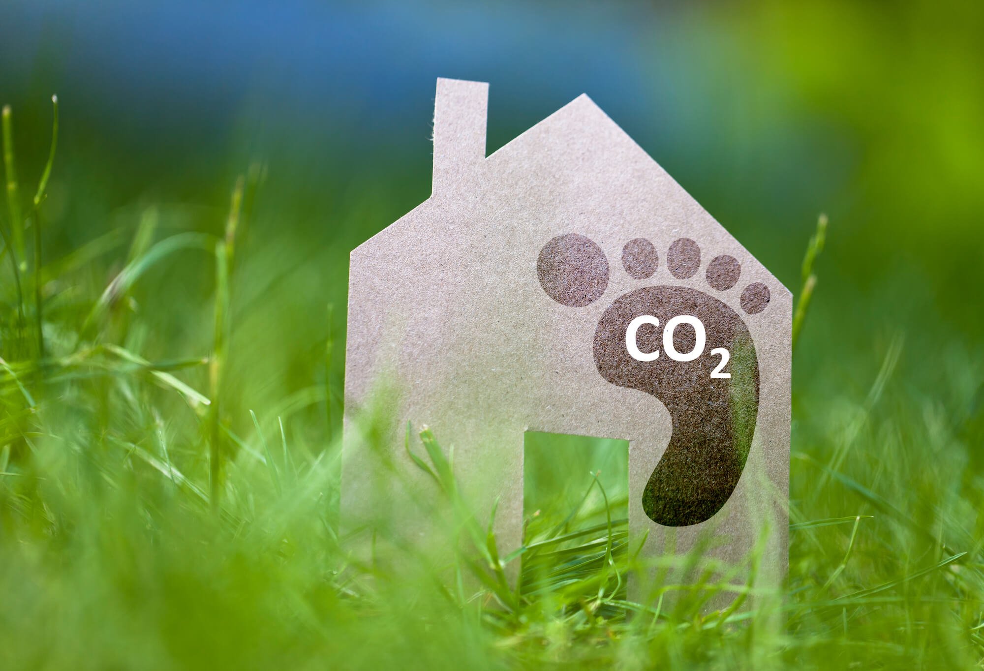 co2 icon on house