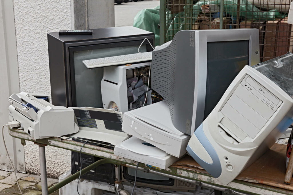 pile of computer Waste