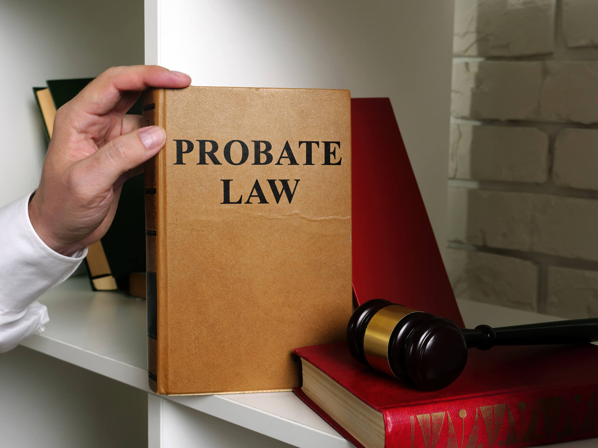 Probate Law Book on a Shelf